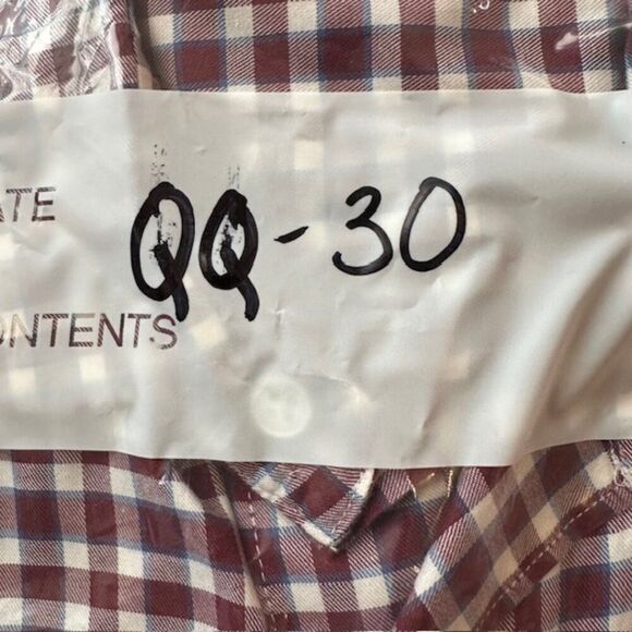 Peter Millar Collection Flex Finish Small Maroon and‎ White Plaid LS Button Down - Picture 7 of 7